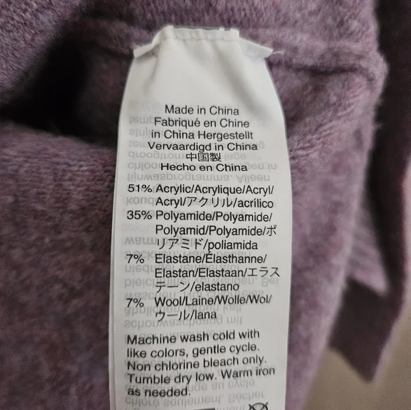 J Crew purple heathered tweed boucle cardigan sweater Womens Small - Picture 2 of 6